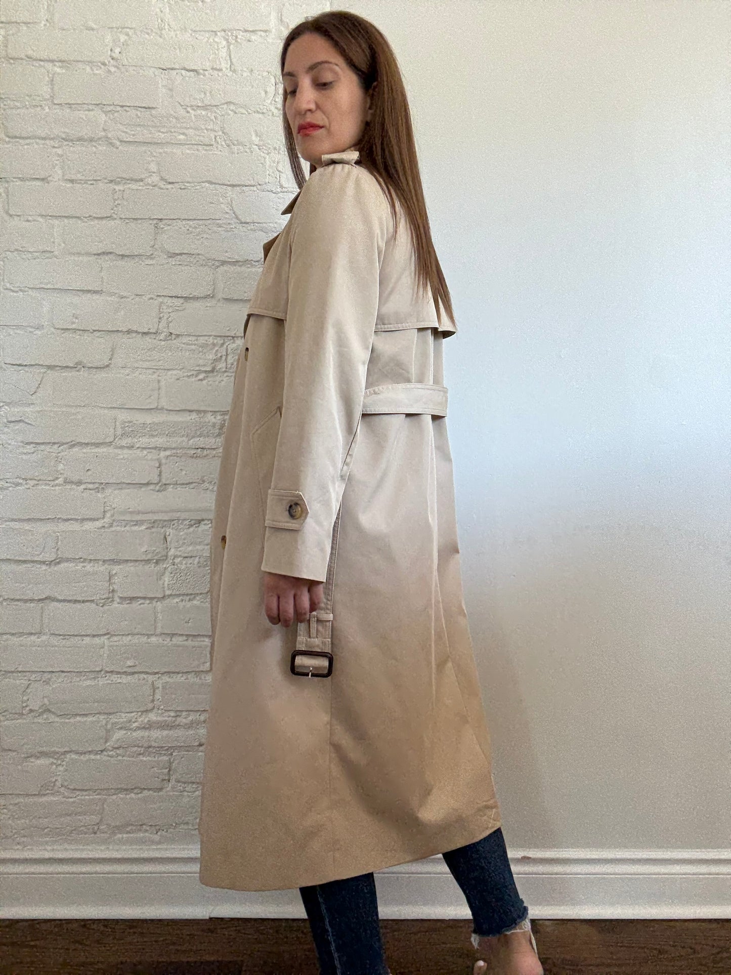 MANGO Trench Coat with Belt - Size M