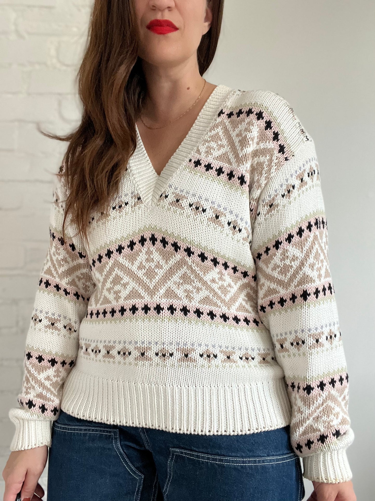 Neutral Après Ski Knit - L