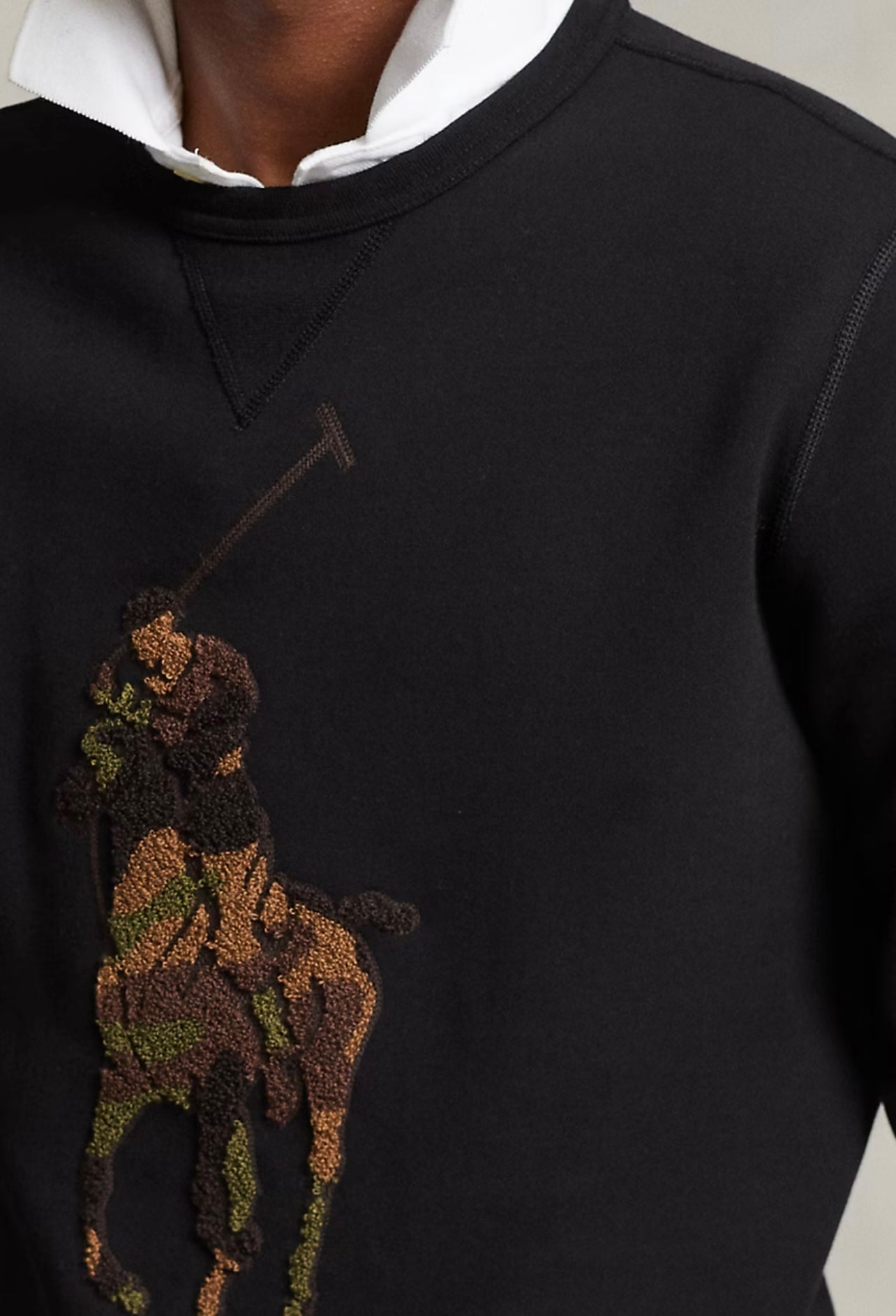 Polo Pony Double-Knit Sweatshirt - Sz. L/XL