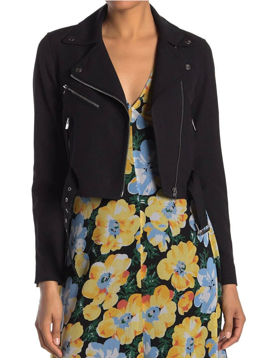 Black Lacarrah Moto Jacket - S