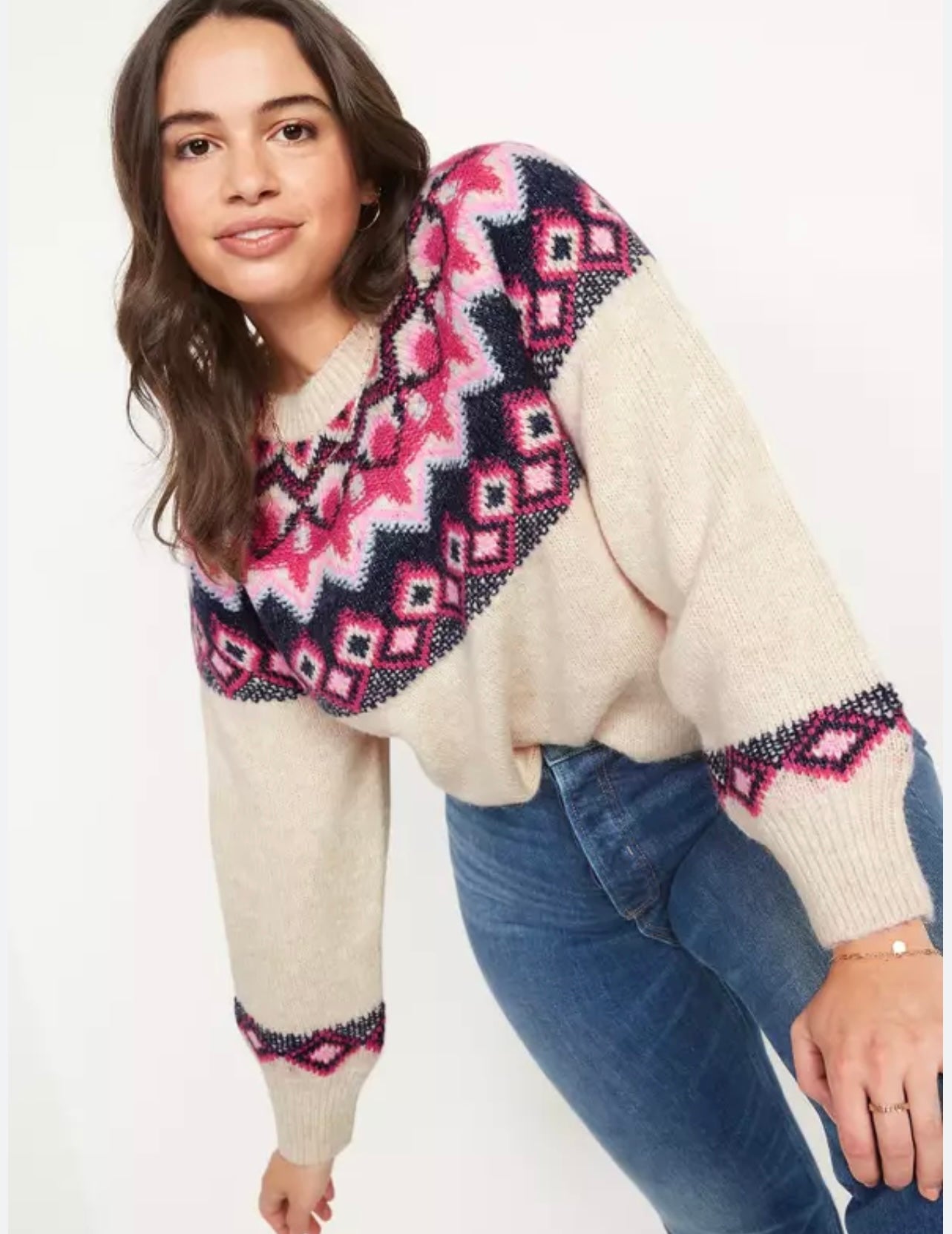 Fair Isle Ski Sweater - Size L