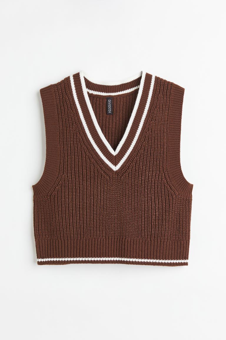 Chocolate Sweater Vest - XL