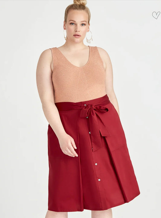 Rachel Roy Anya Metallic Knit Tank - 1X