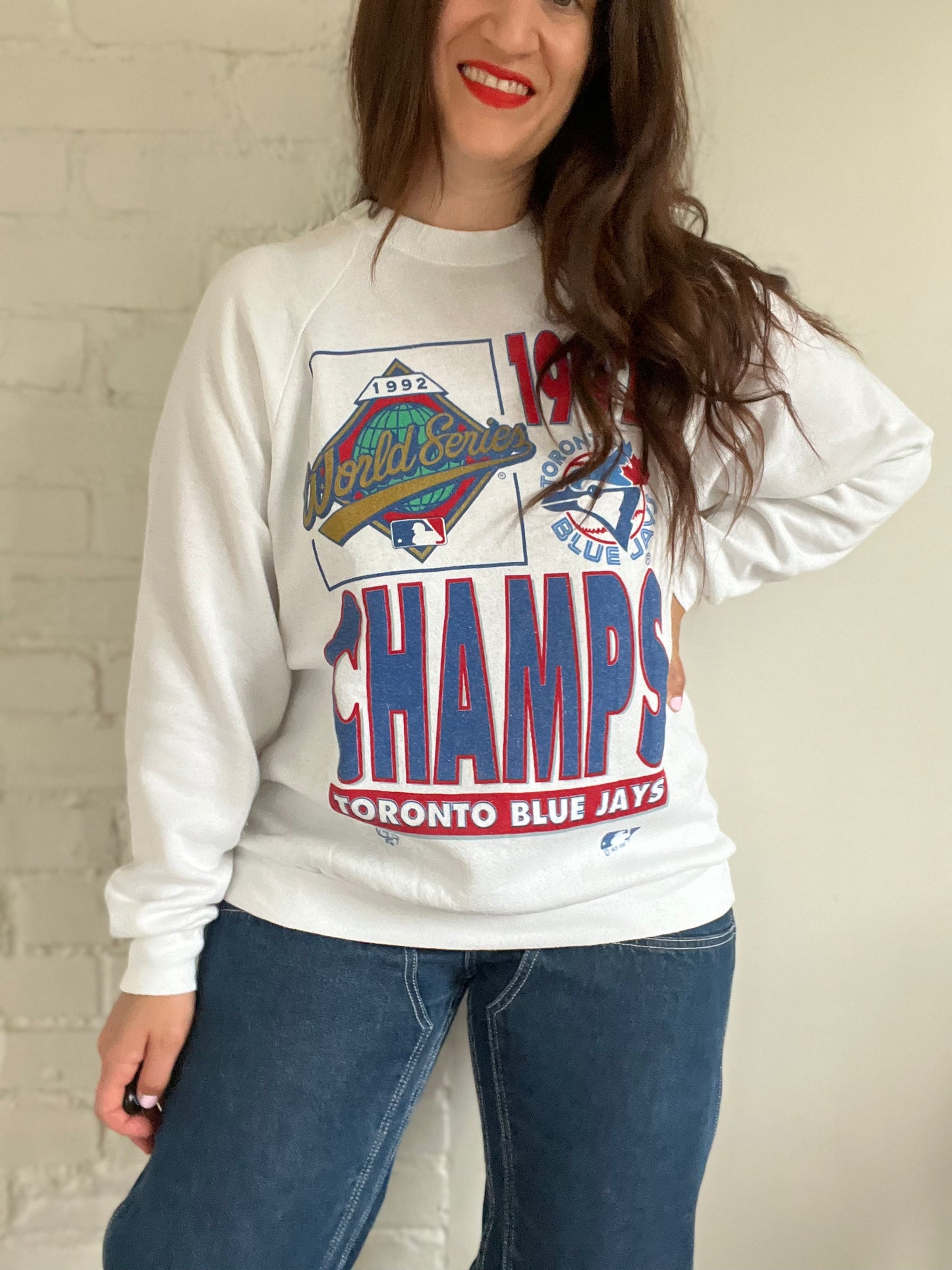1992 World Series Blue Jays Champion Sweater - L/XL