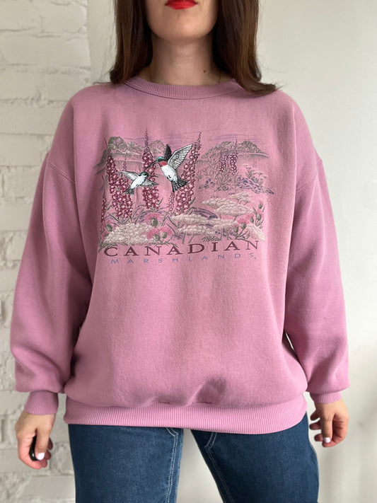 Canadian Marshlands Embroidery Sweater - XL/XXL