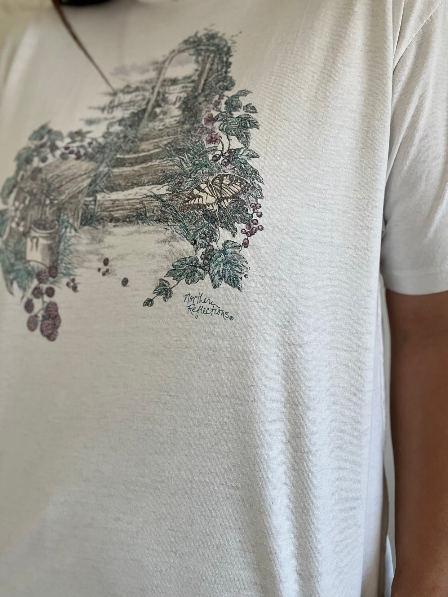 Vintage Northern Reflections Garden T-shirt - L