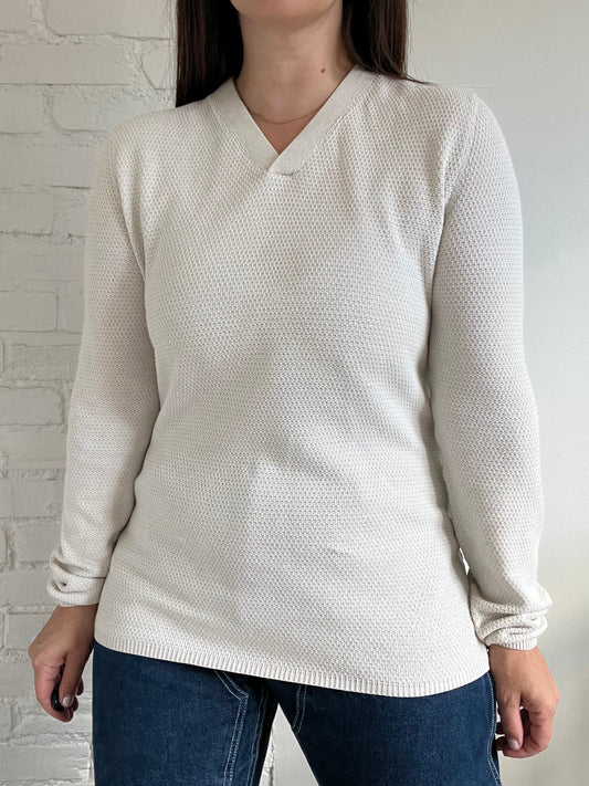 Reiss Waffle Long Sleeve - Mens M