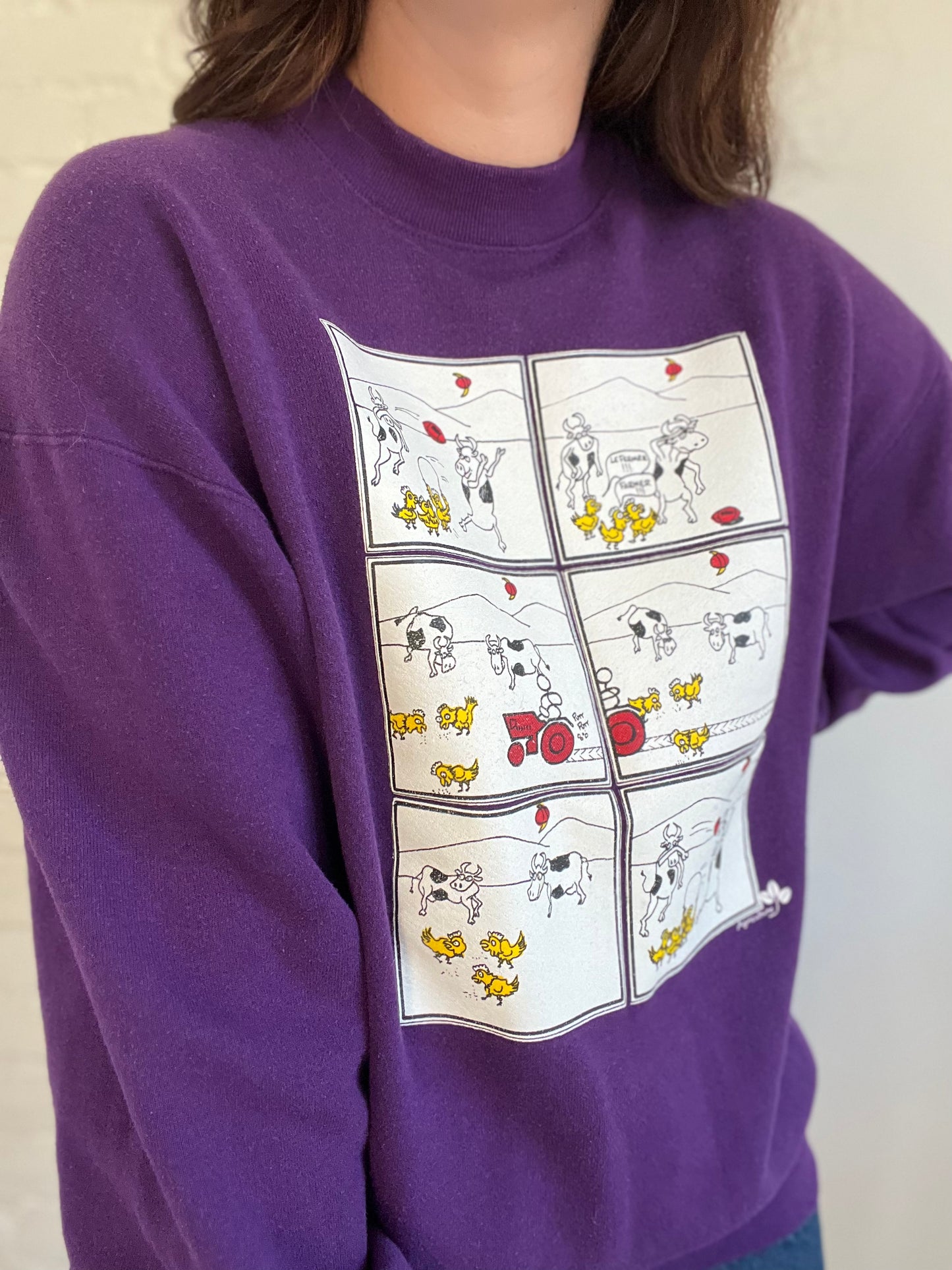 Football Cows Agriculture Sweater - L/XL