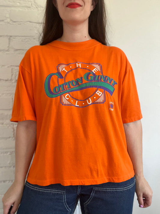 90s Cotton Ginny Orange T-Shirt - XL