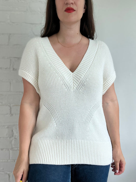 Cima Oversized Sweater Vest - S (oversized)