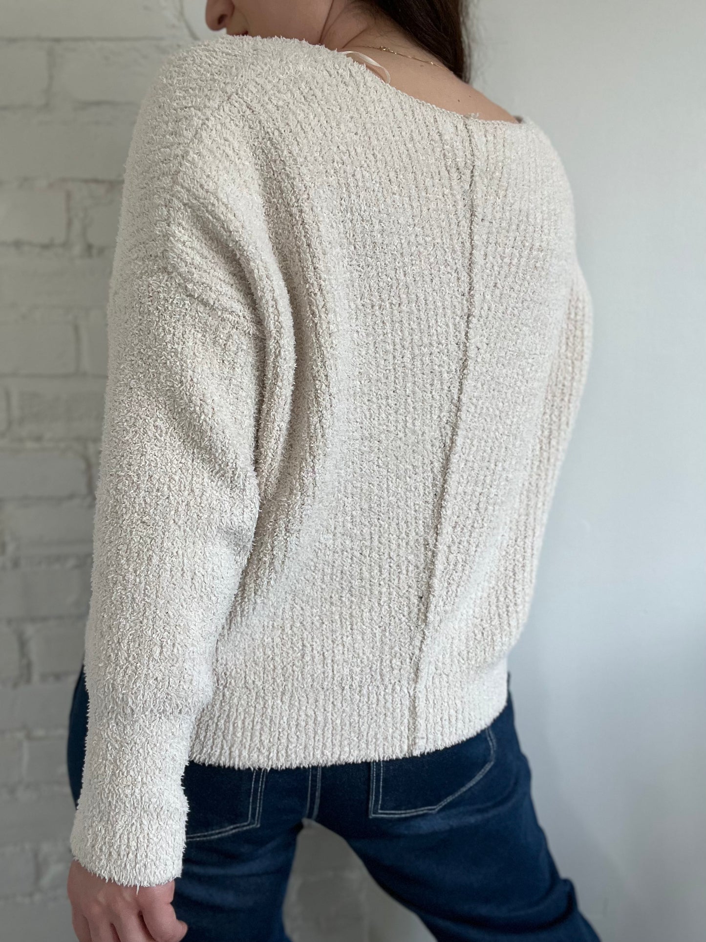 Terry Soft Casual Sweater - L