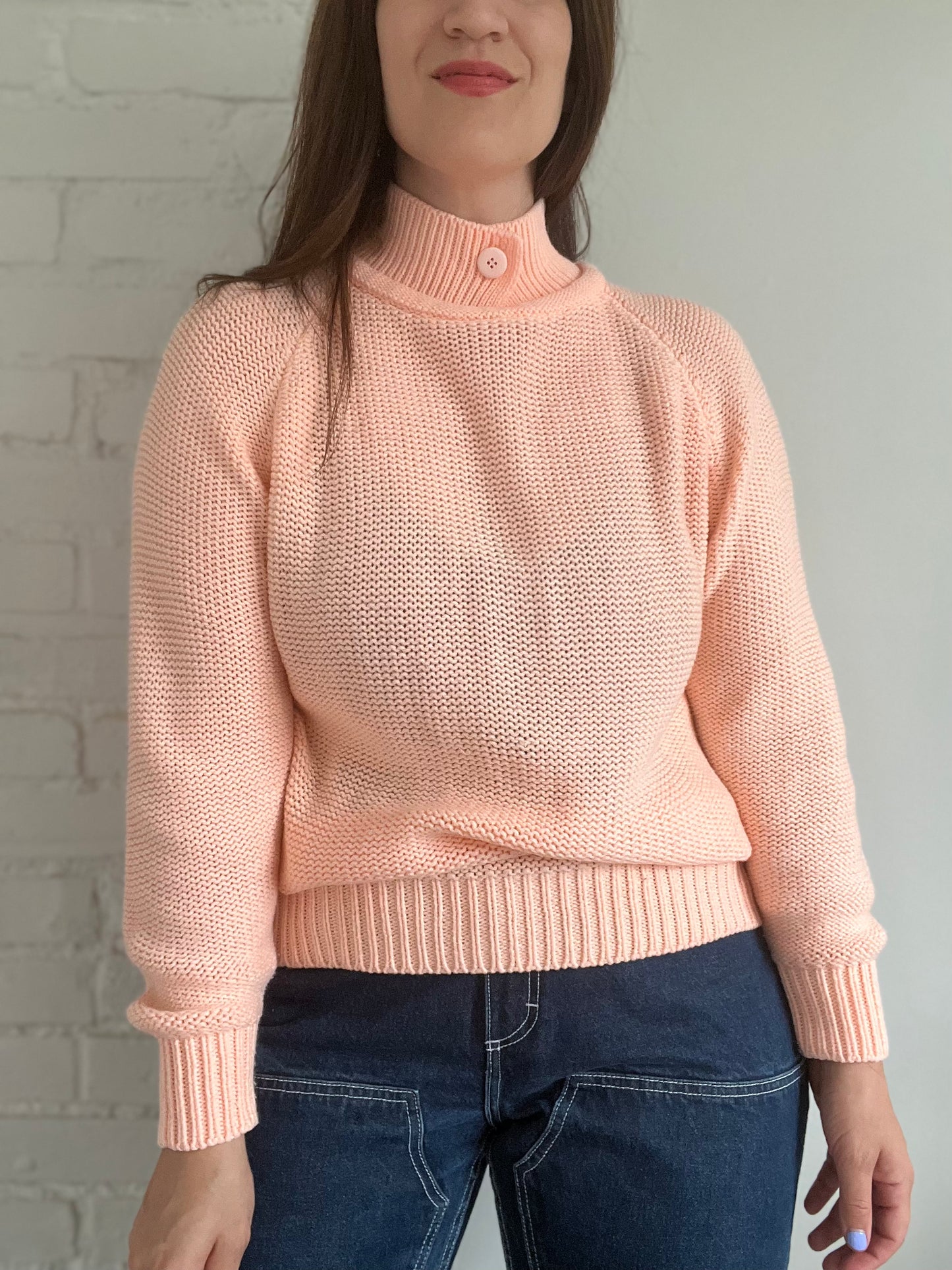 Relaxed Sorbet Orange Knit - L