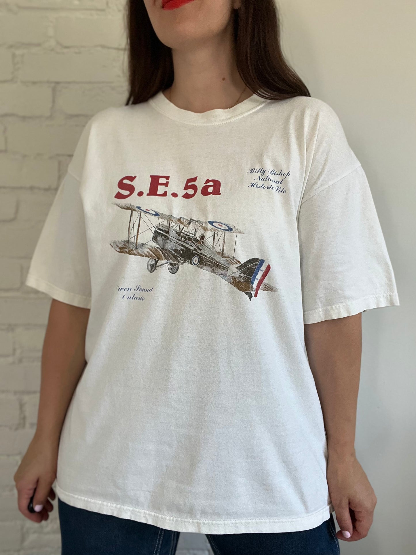 S.E.5a Billy Bishop Historic Airplane Tshirt - XL