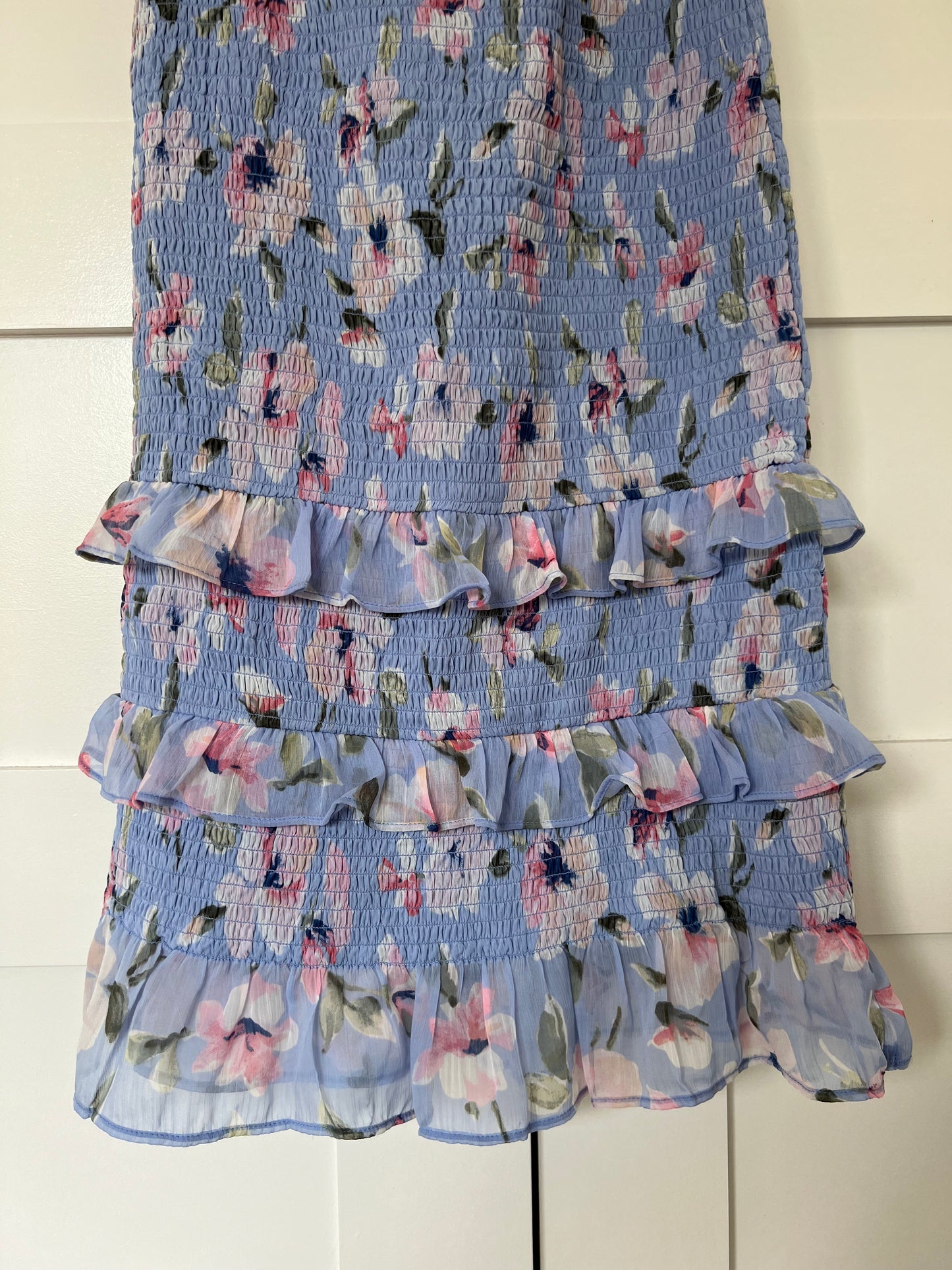 Abercrombie Floral Shirred Summer Dress - S