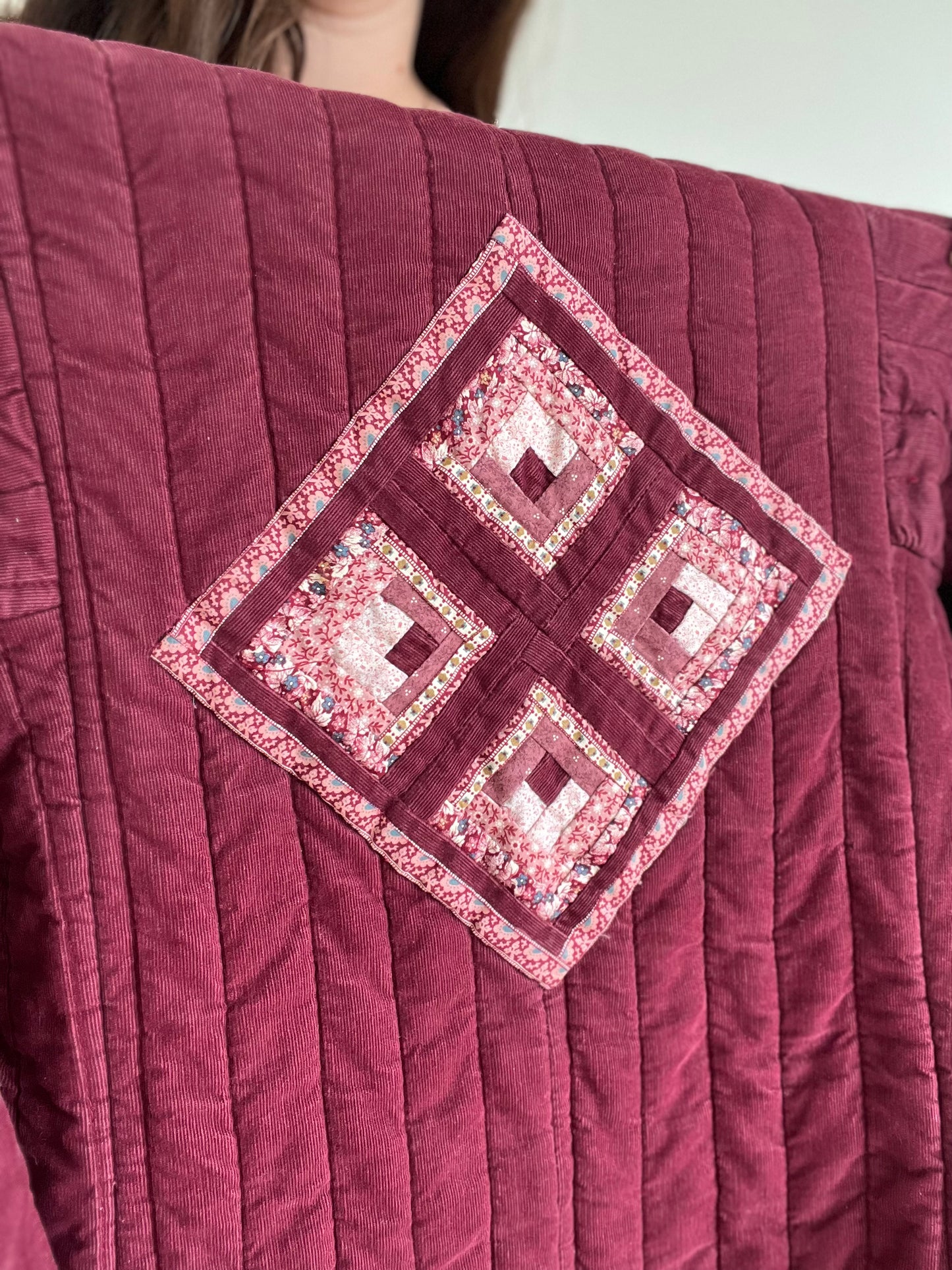 Vintage Patchwork Chore Jacket - S