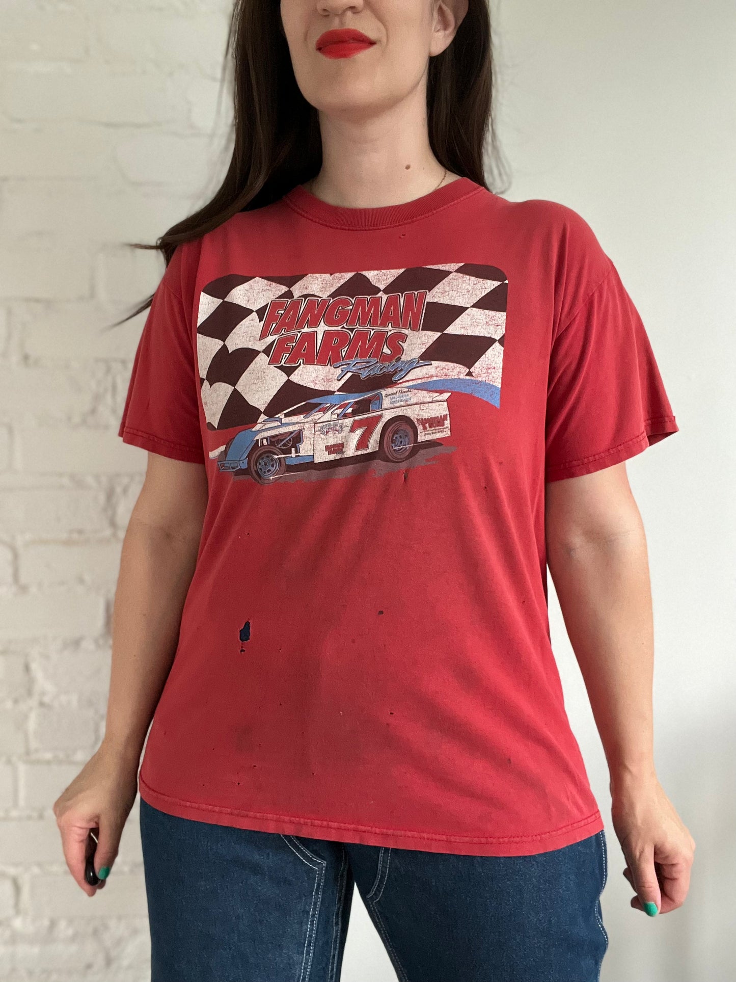 Flagman Farms Racing Thrashed T-Shirt - L
