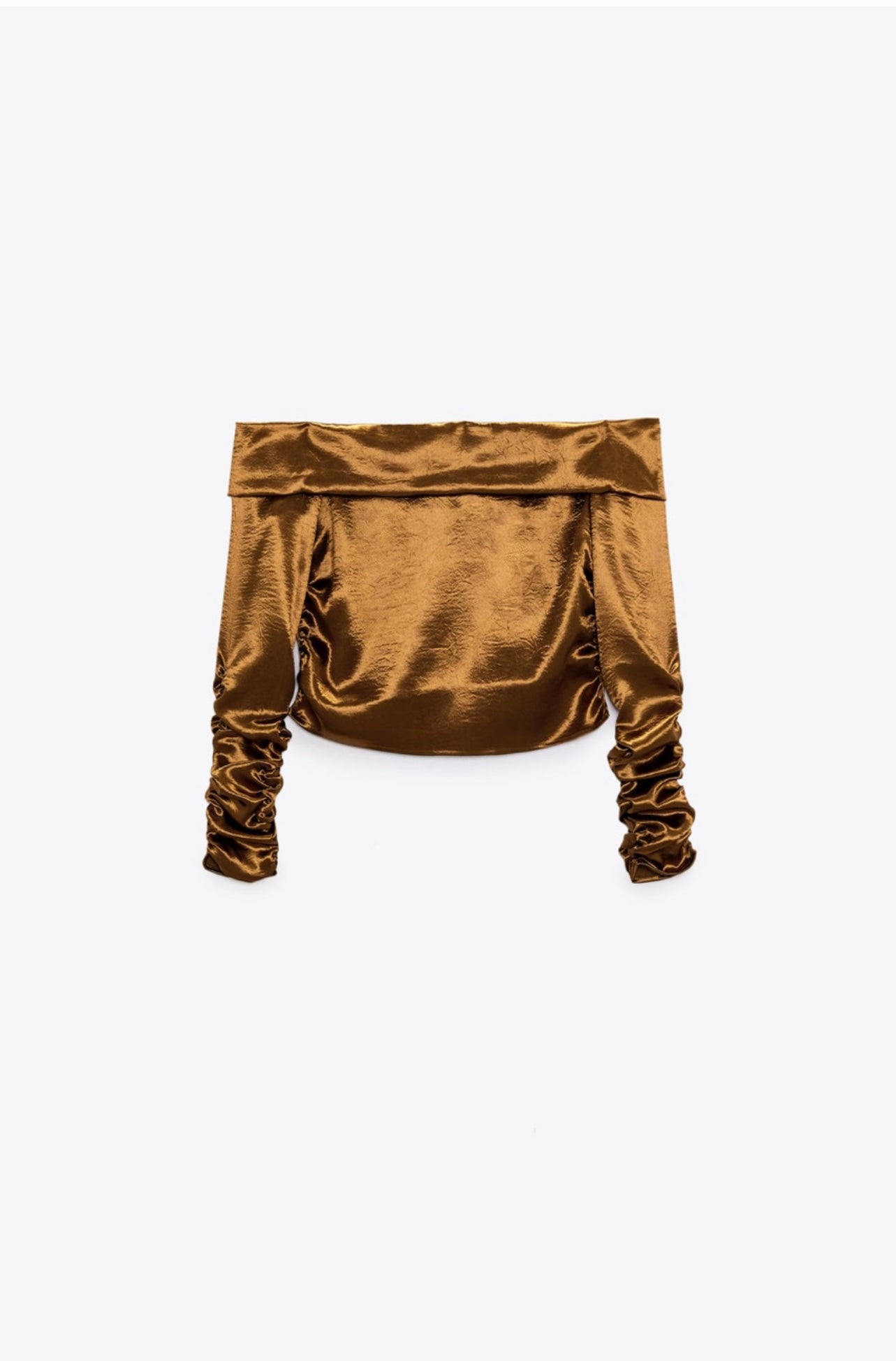 Satin Effect Crop Top - L (fits small)
