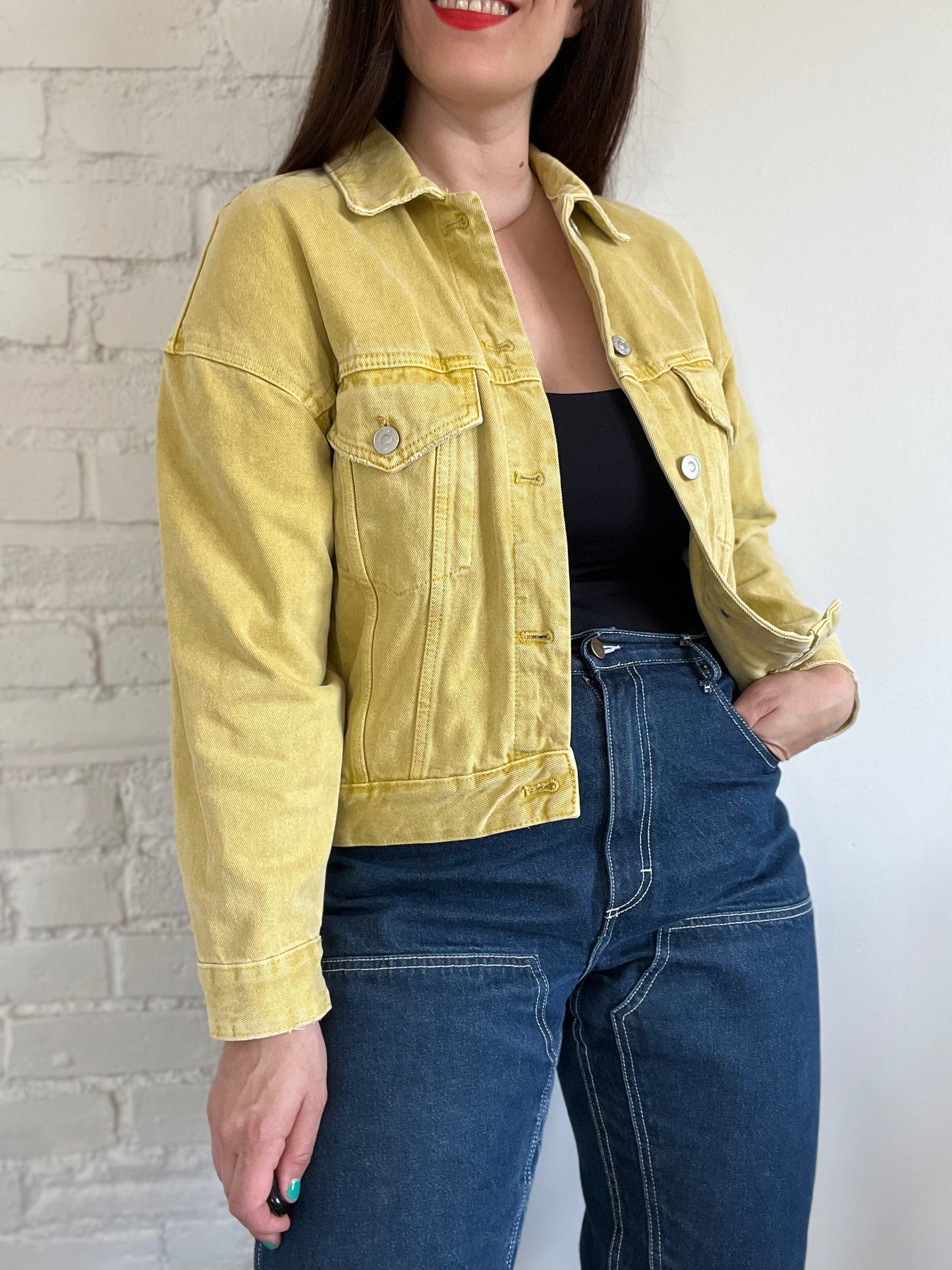 Oversized Sunshine Denim Jacket - S