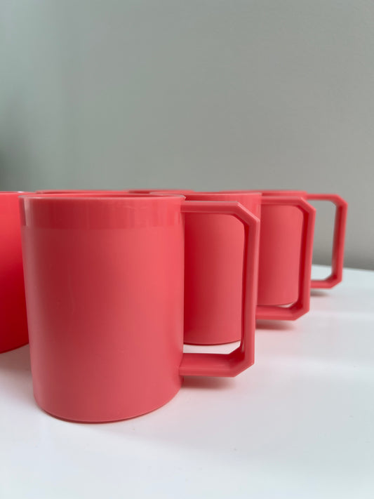 Barbie Pink Plastic Patio Mugs