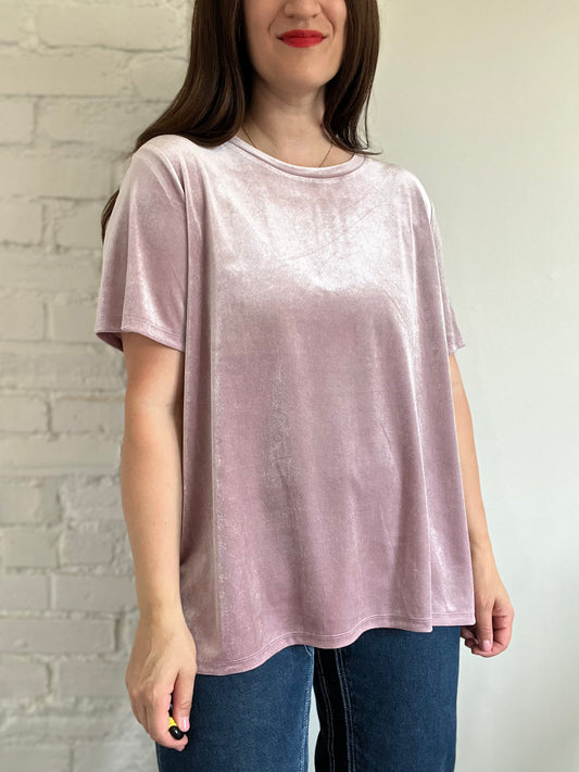 Pink Velvet Tee - XL