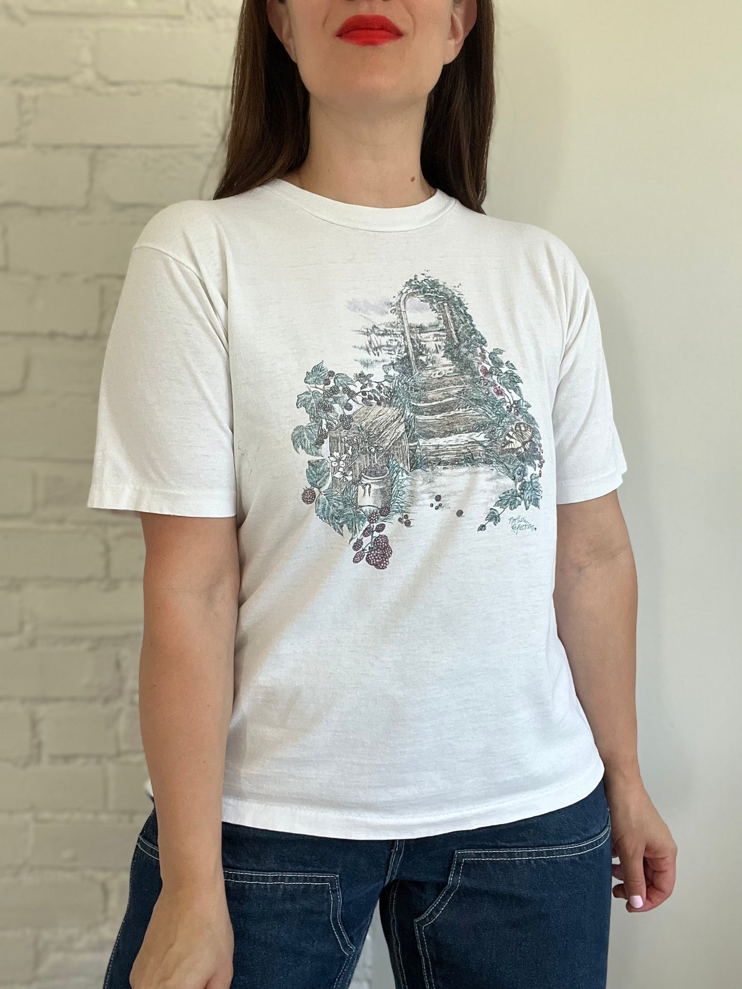 Vintage Northern Reflections Garden T-shirt - L