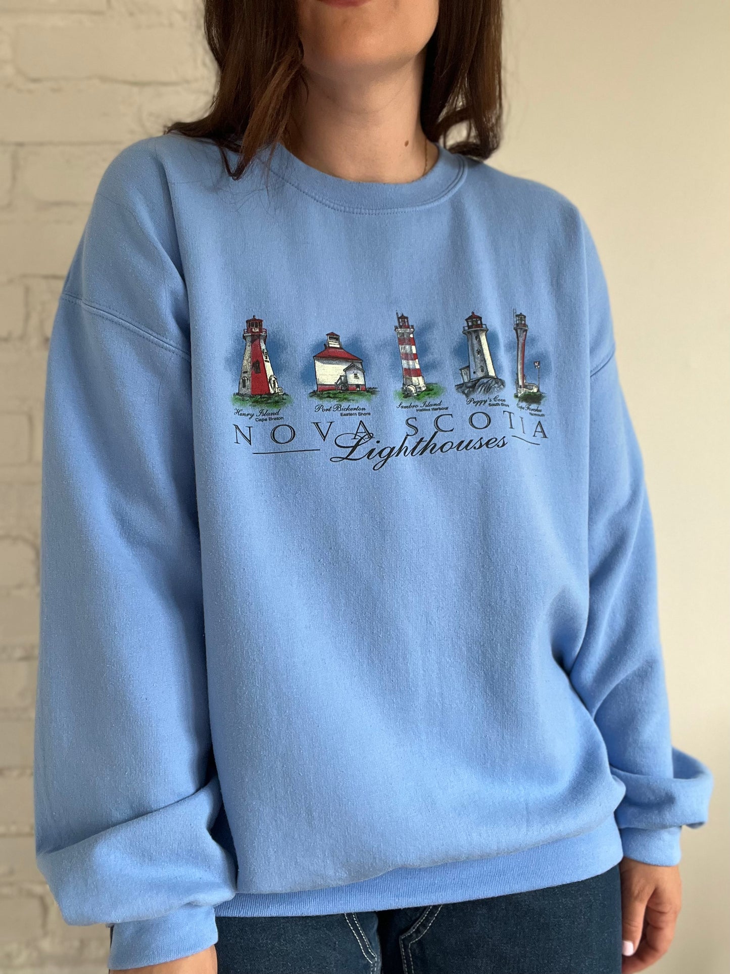 Nova Scotia Lighthouses Sweater - XL