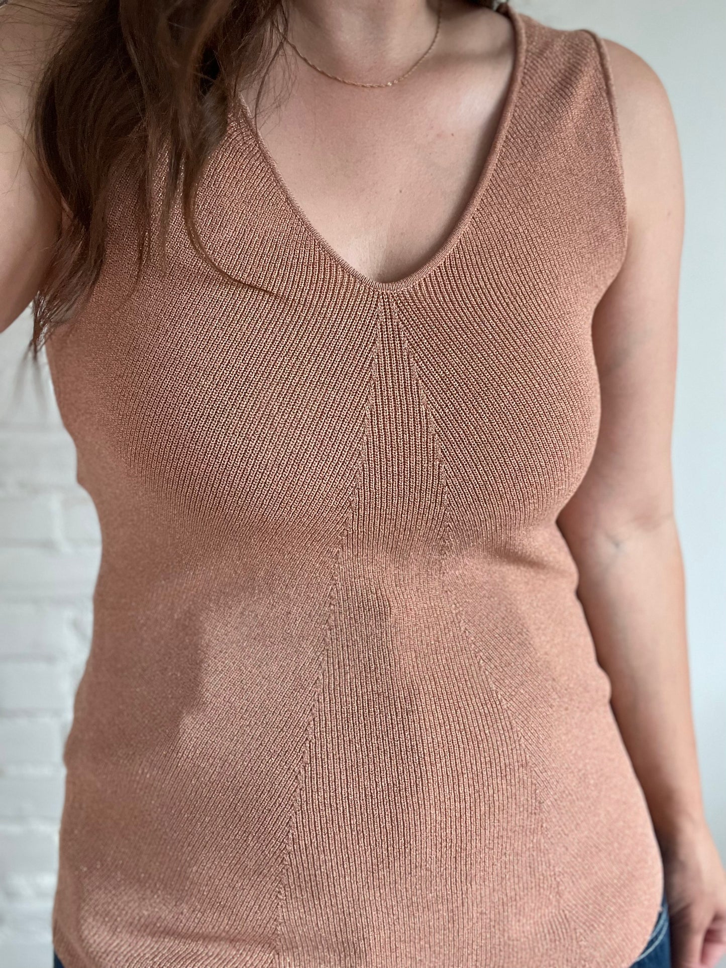 Rachel Roy Anya Metallic Knit Tank - 1X