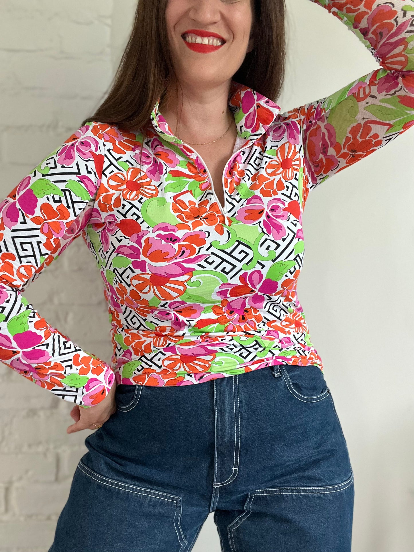 Sun Protective Long Sleeve Sport Top - M