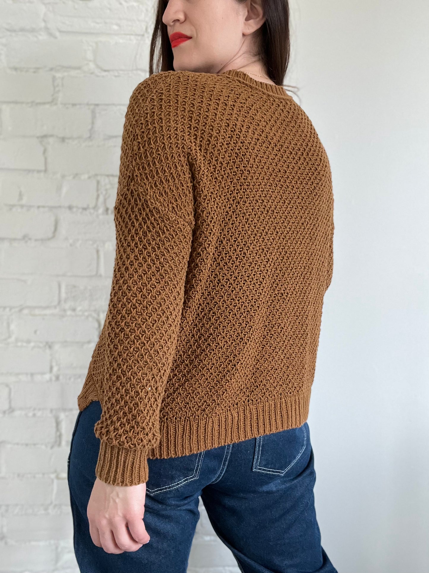 Madwell Netted Copper Sweater - S