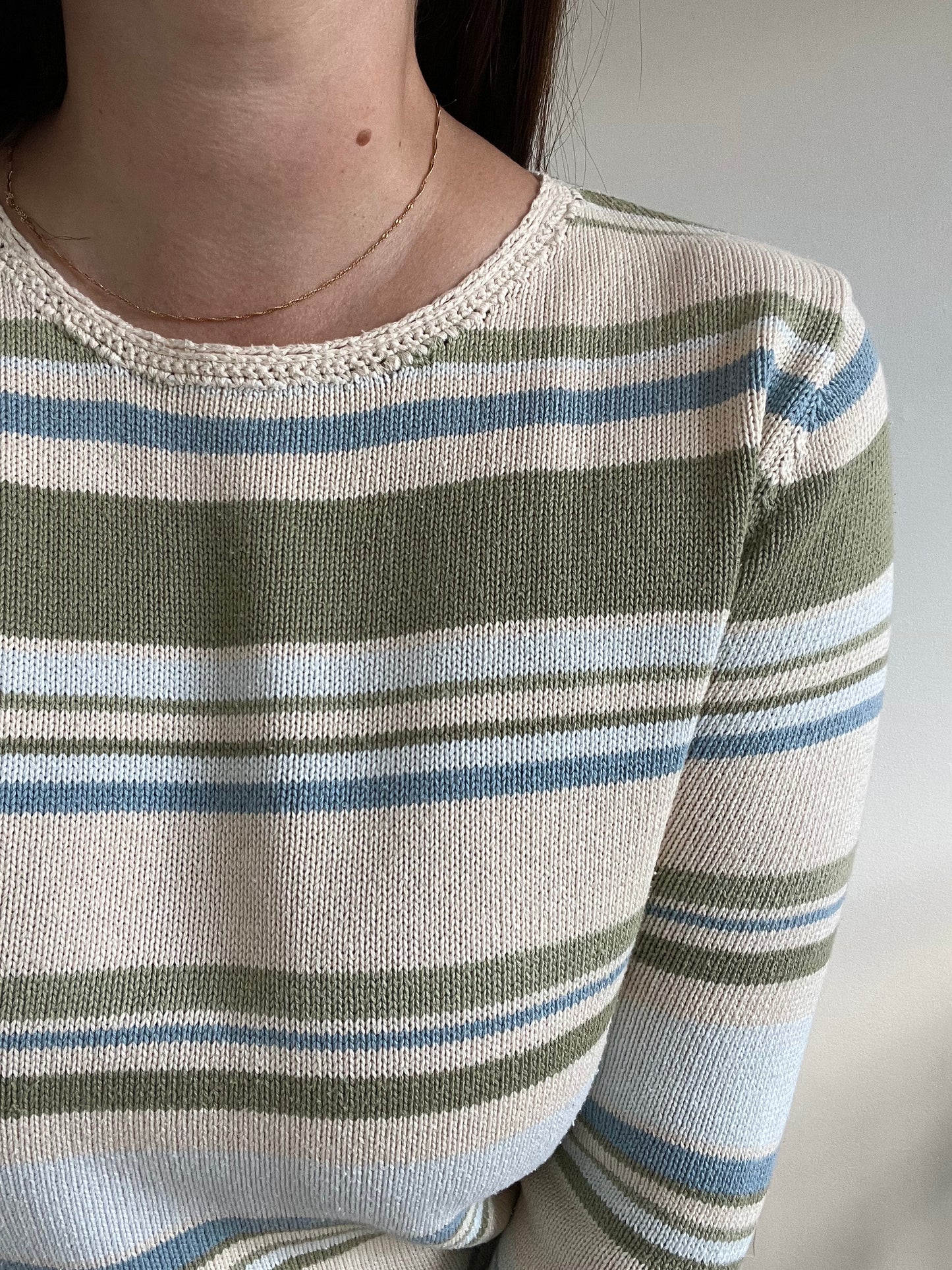 Striped Lounge Knit Sweater - M/L