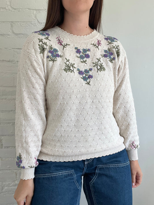 Vintage Northern Reflections Stitch Knit - L