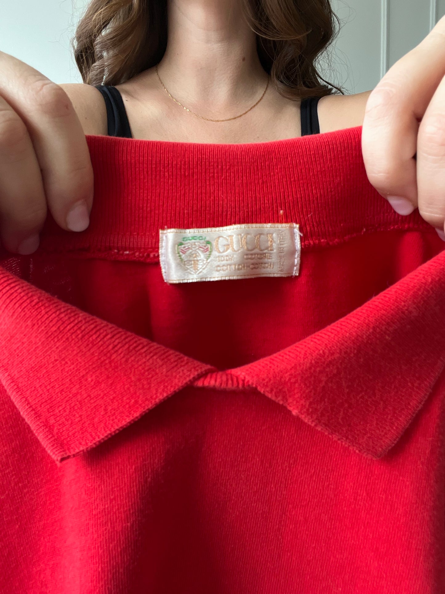 Vintage GUCCI Crested Unisex Polo Shirt - Size S-L