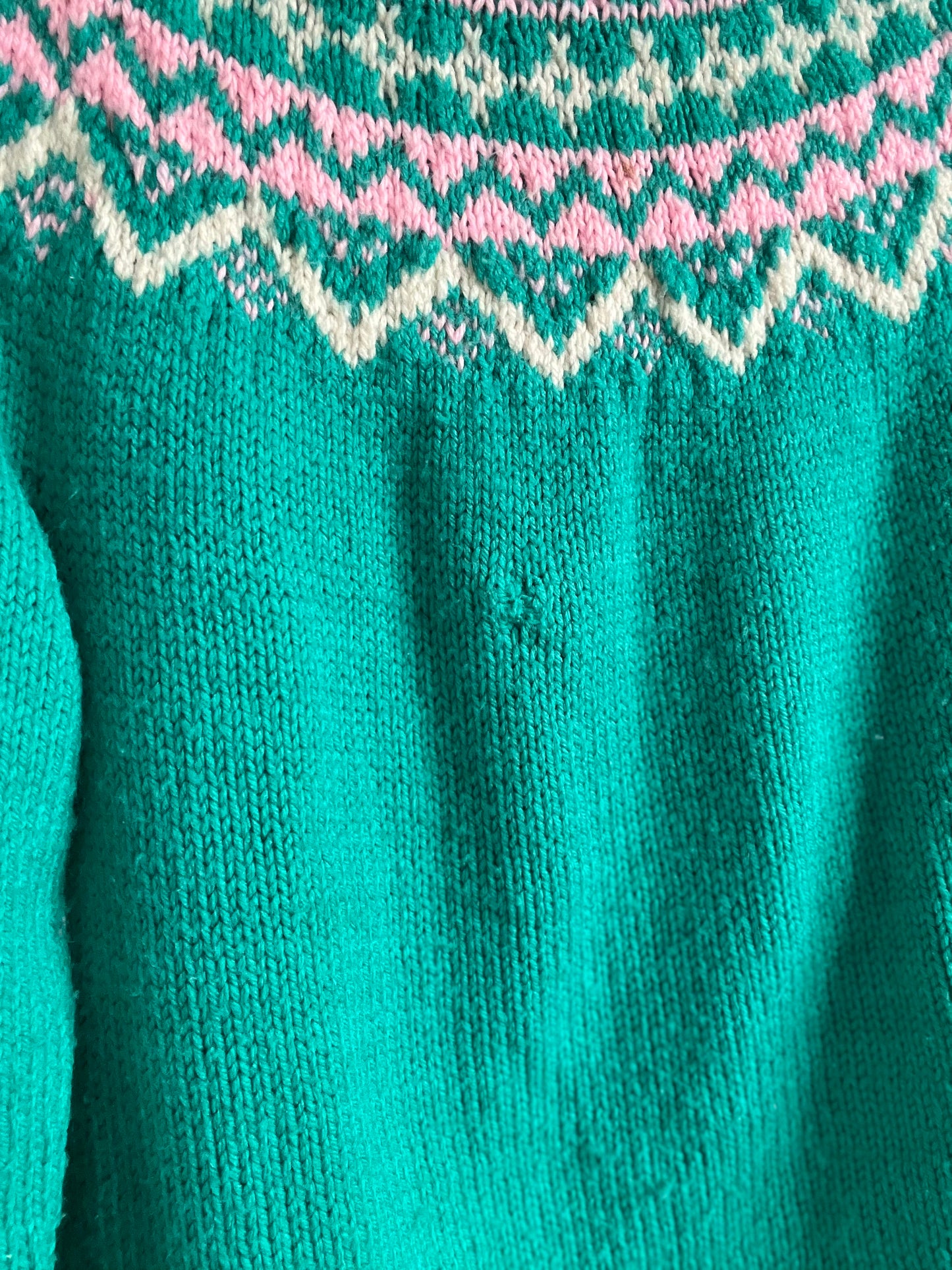 Turquoise Emerald Holiday Knit - S/M