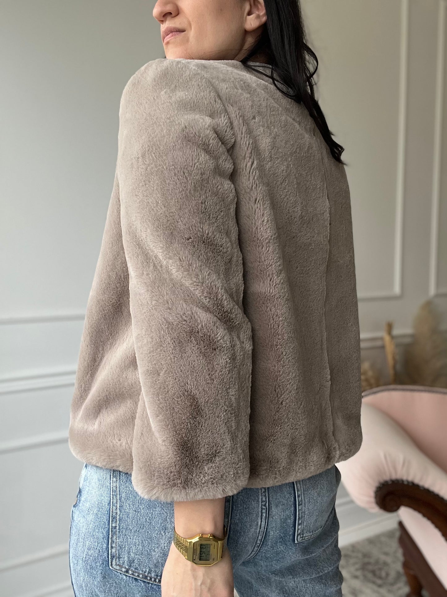 Buttery Soft Faux Fur Jacket - Size M