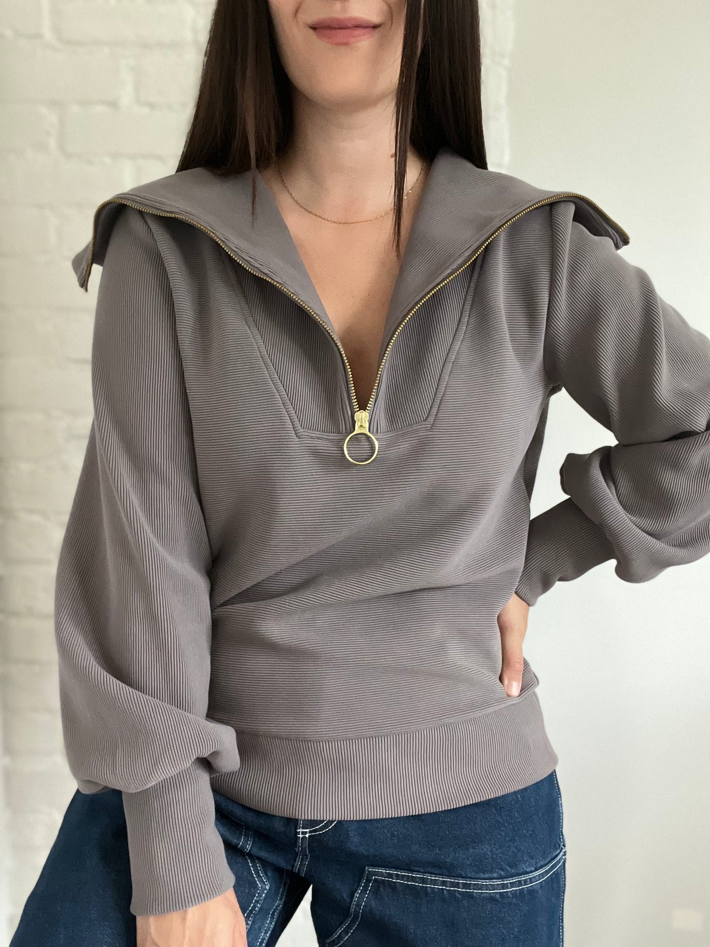 Varley Half Zip Sweater - Size S