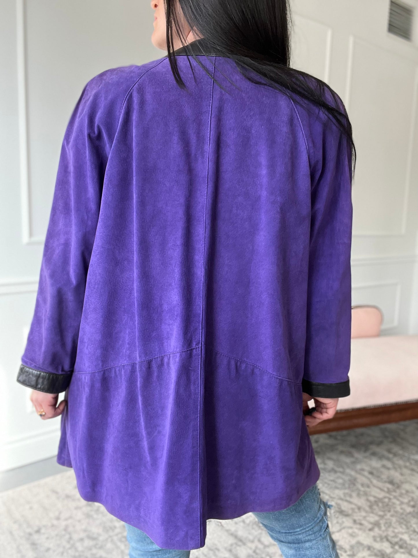 Vintage Danier Leather Purple Jacket - Size L