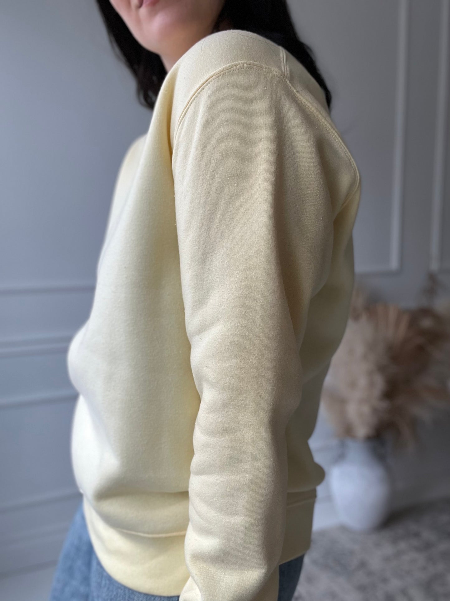 Pastel Yellow Crewneck - Size L