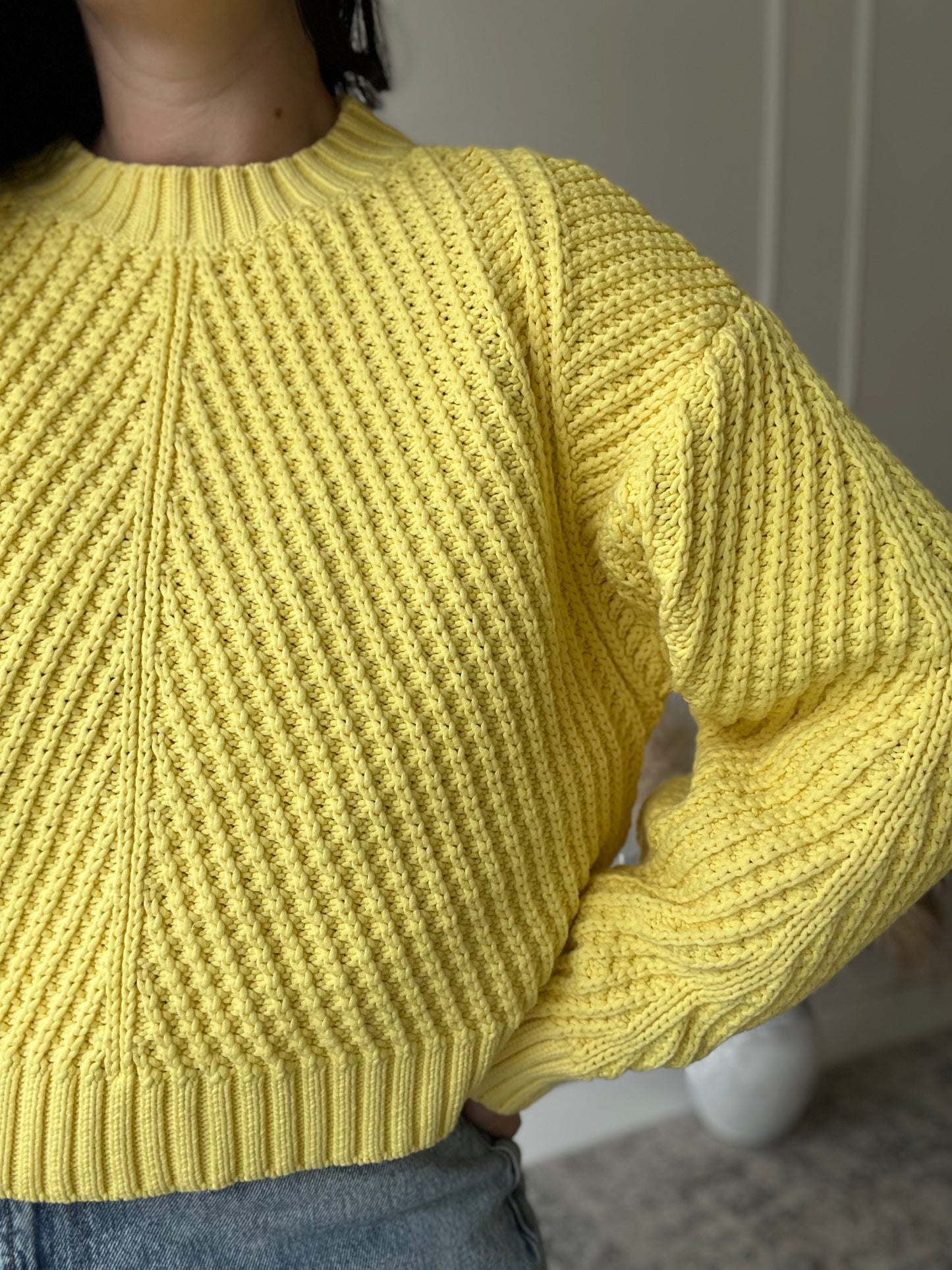 Extra Chunky Sunshine Sweater - Size S