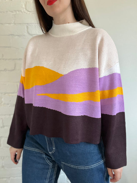Sunset Mountains Sweater - XL
