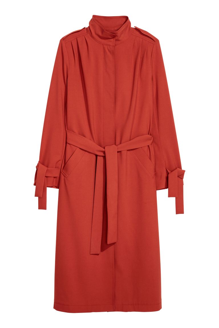 NEW Rust Orange Trench Coat - Size 2