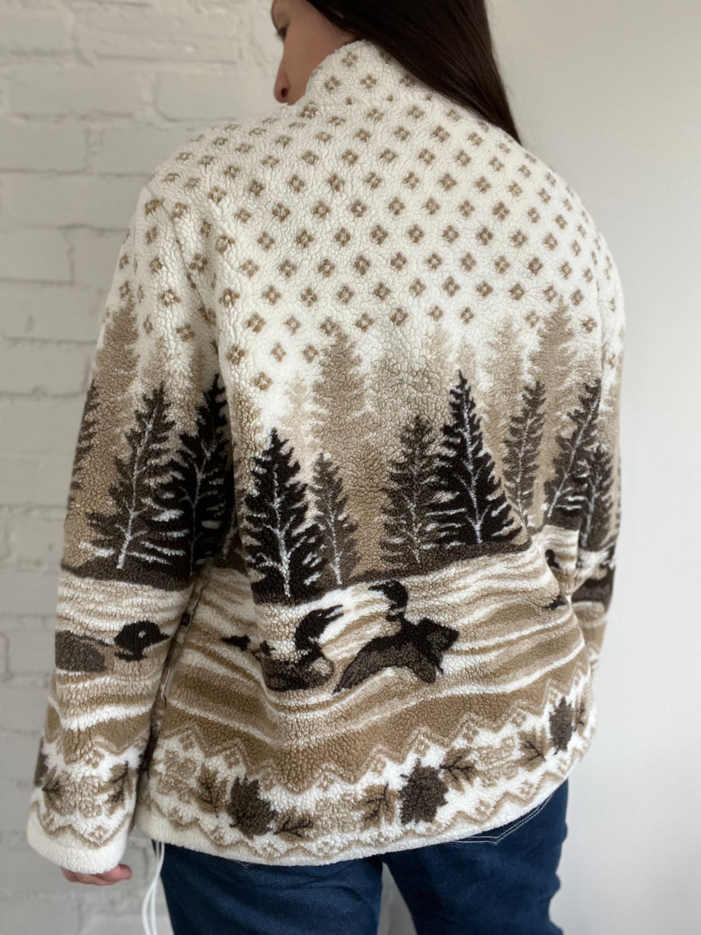 Northern Reflections Loon Fleece Jacket - Size XL