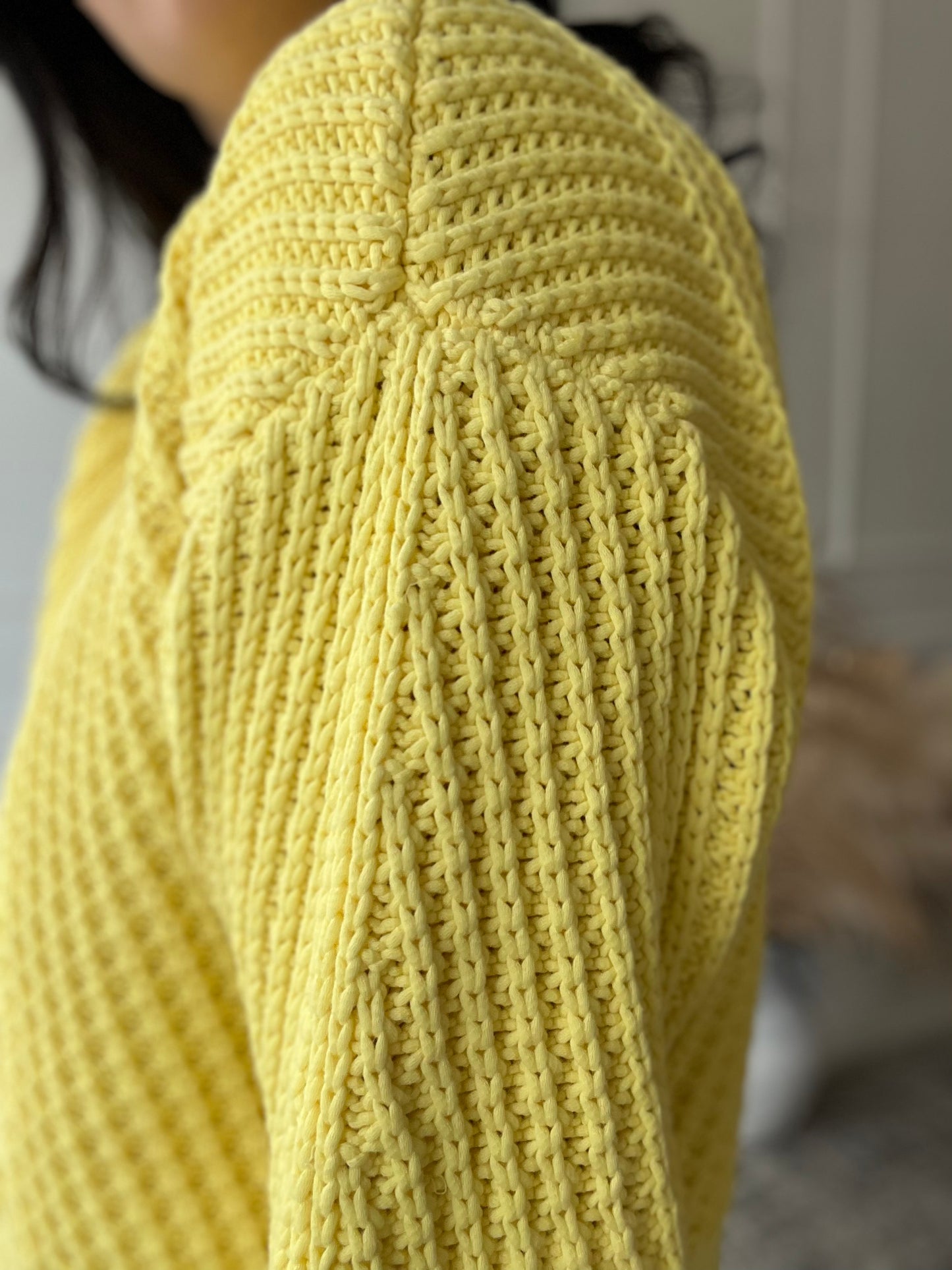 Extra Chunky Sunshine Sweater - Size S
