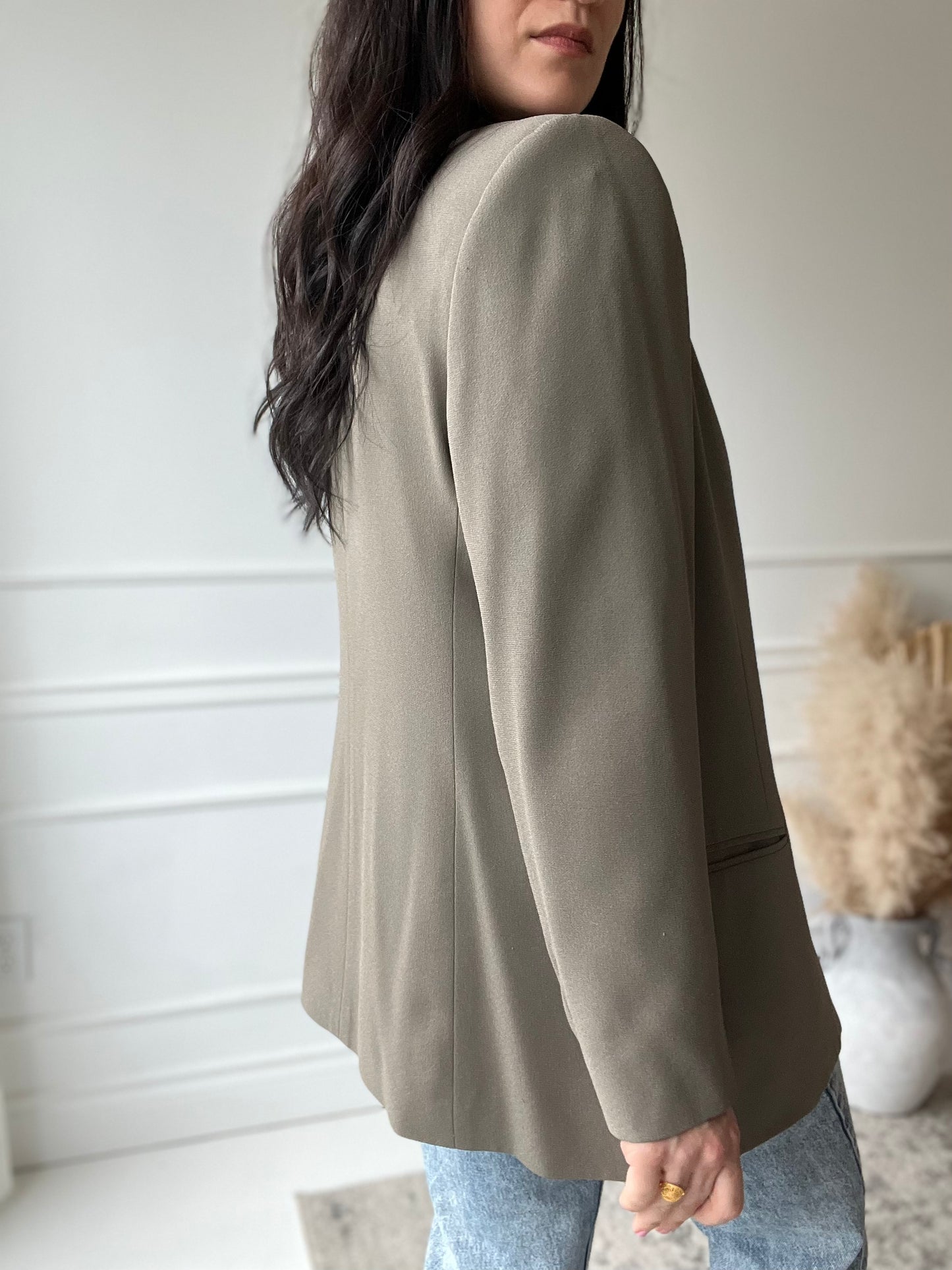 Olive Green Blazer - 12