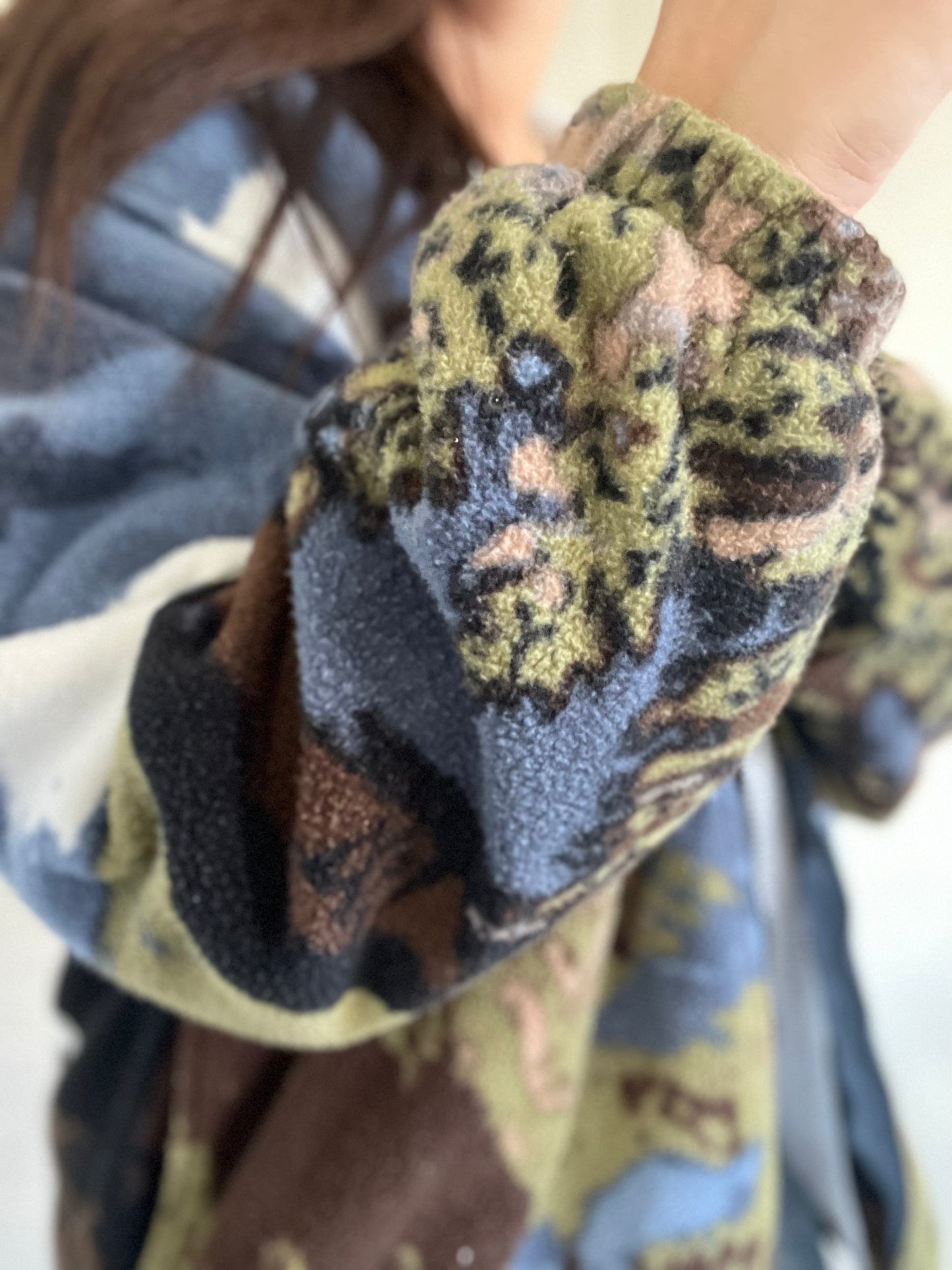 Bald Eagle Sherpa Puffer Fleece - XL/XXL