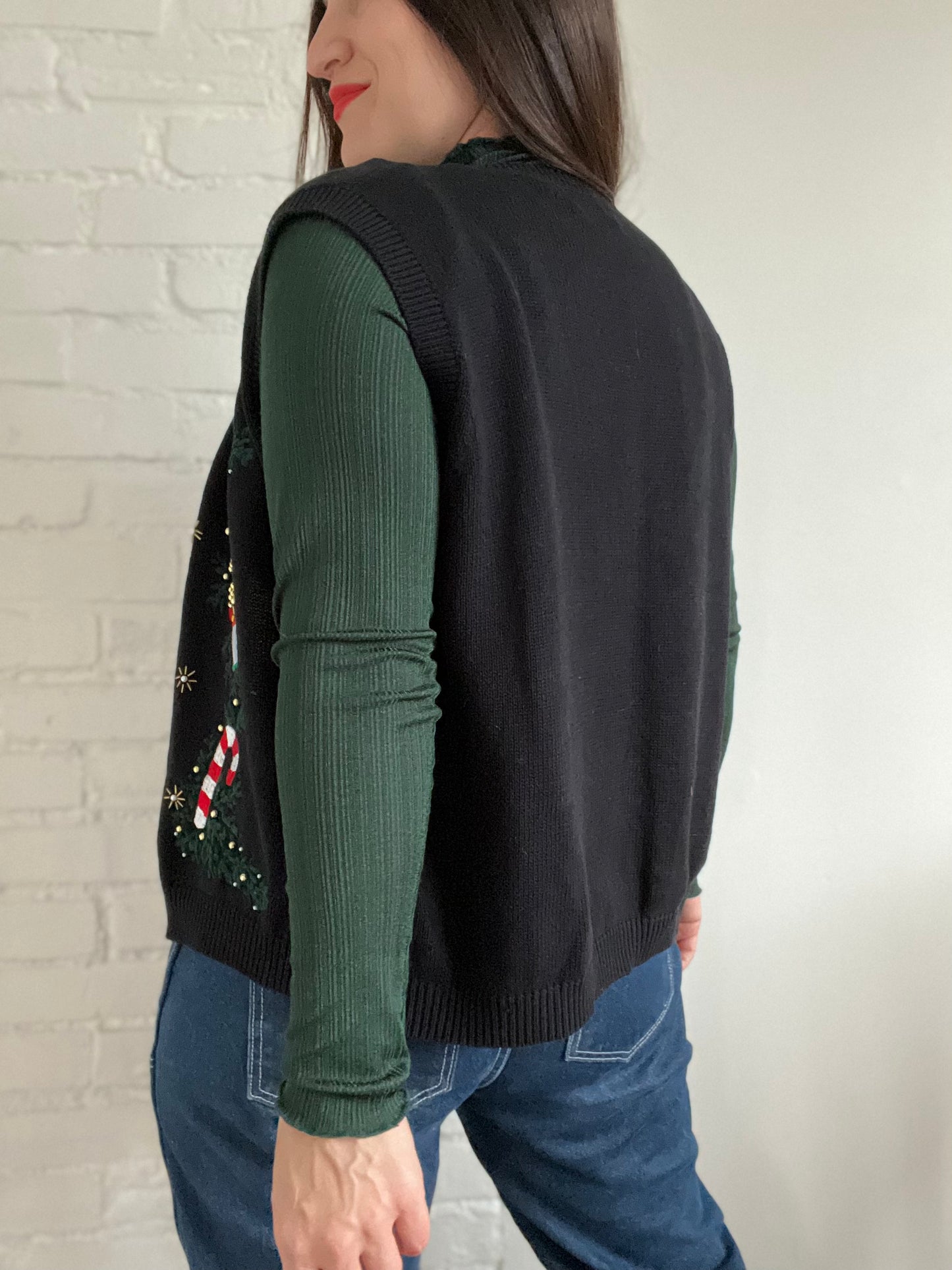 Nutcracker Knit Vest - M