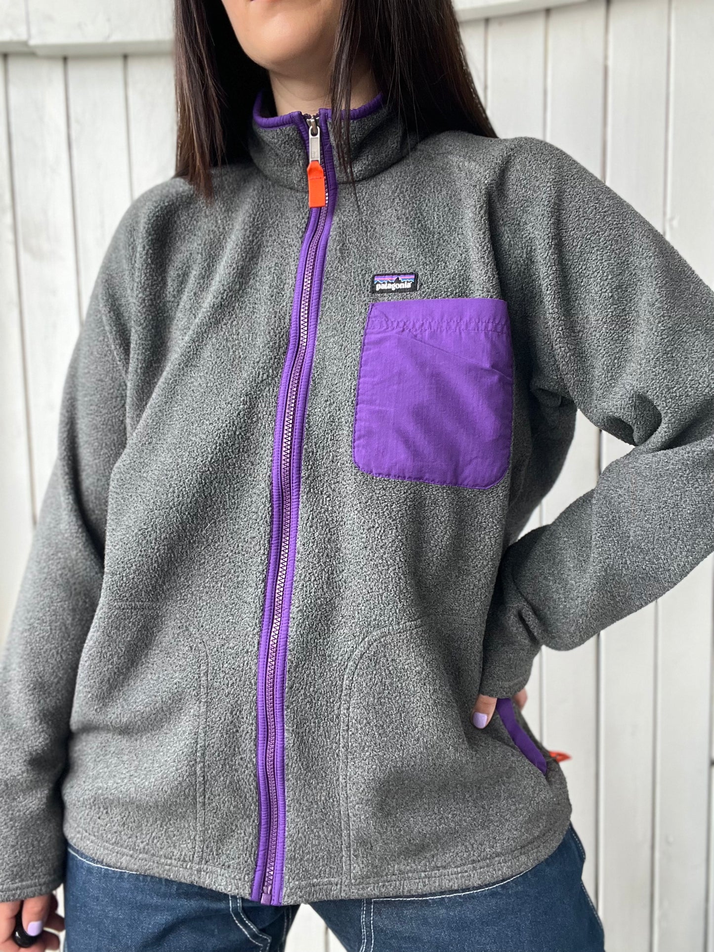Patagonia Purple Zip Up - Size L