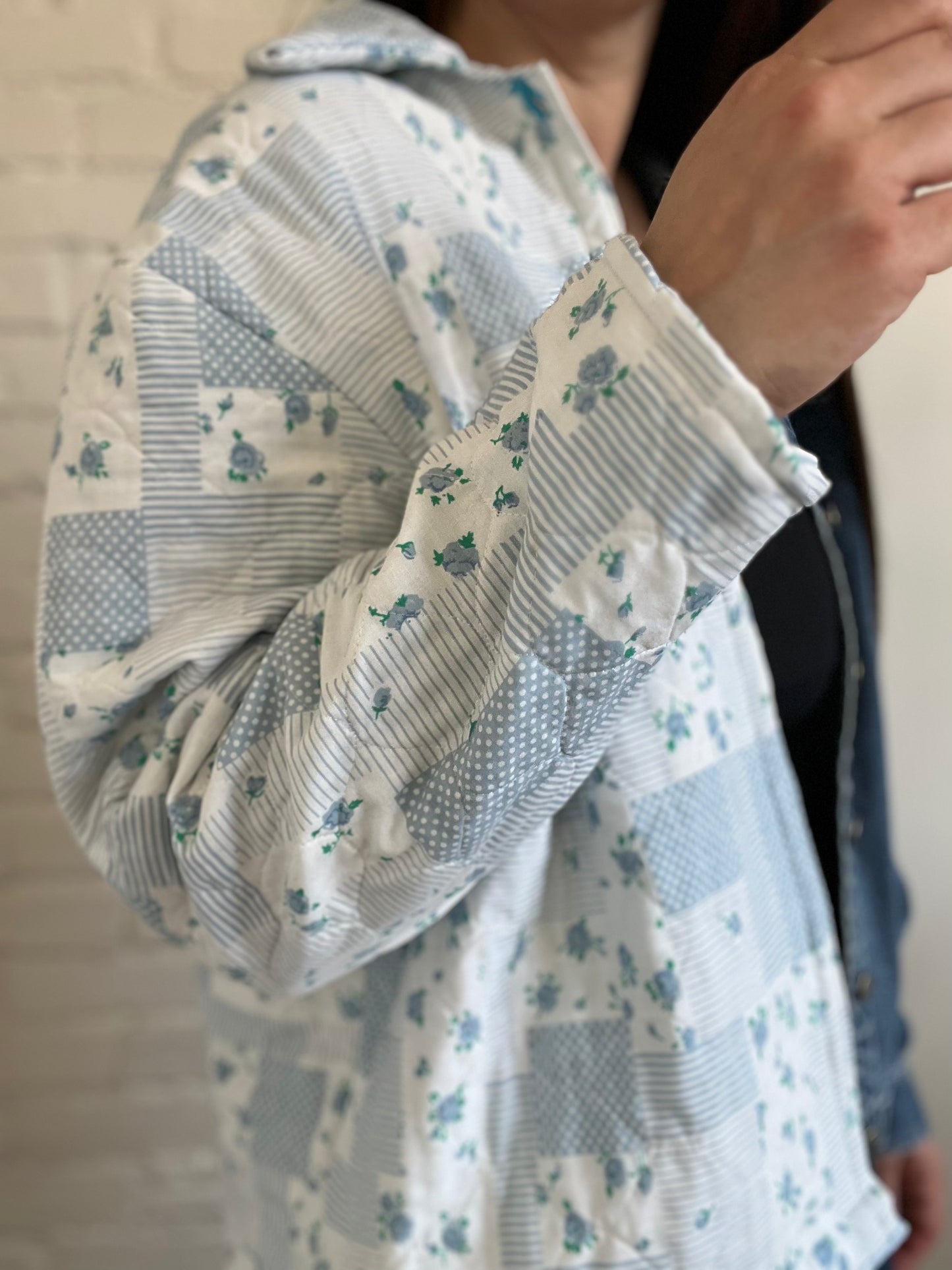 Quilt Denim Rework Jacket - Size S-L