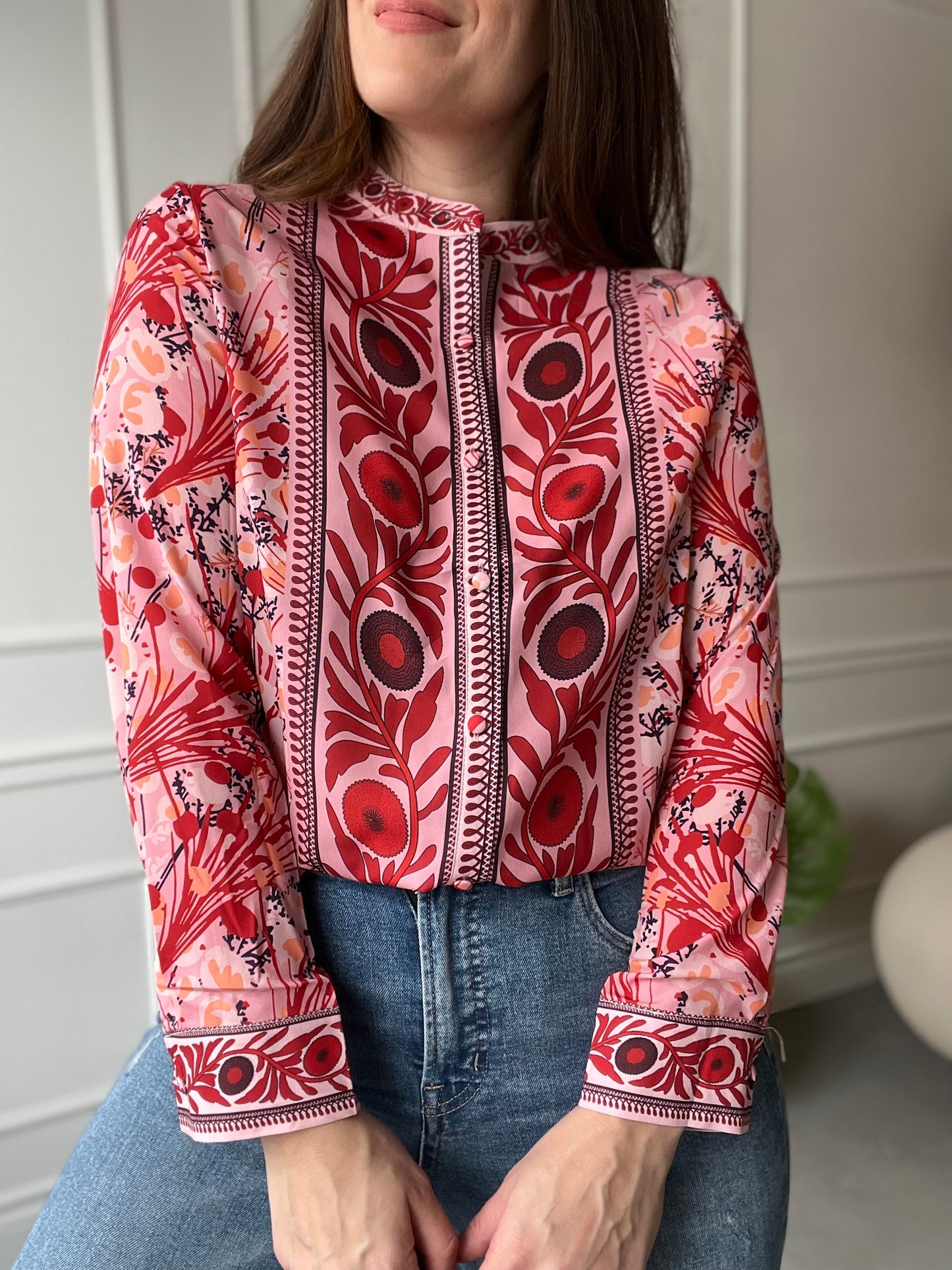 Abstract Love Blouse - Size M/L