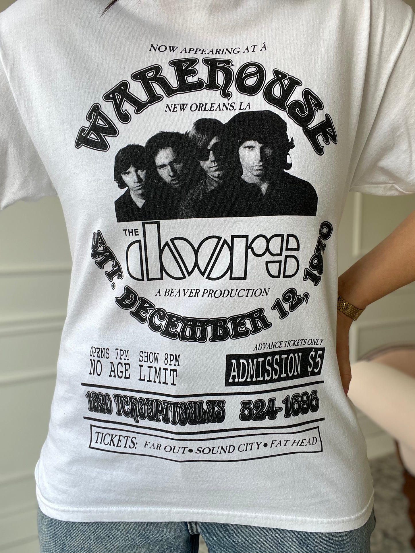 The Doors Warehouse NOLA Tee - Size Mens L
