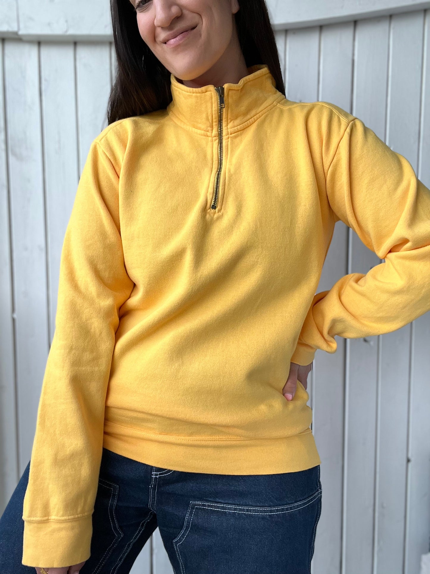 Sunshine Quarter Zip Sweater  - Size S/M